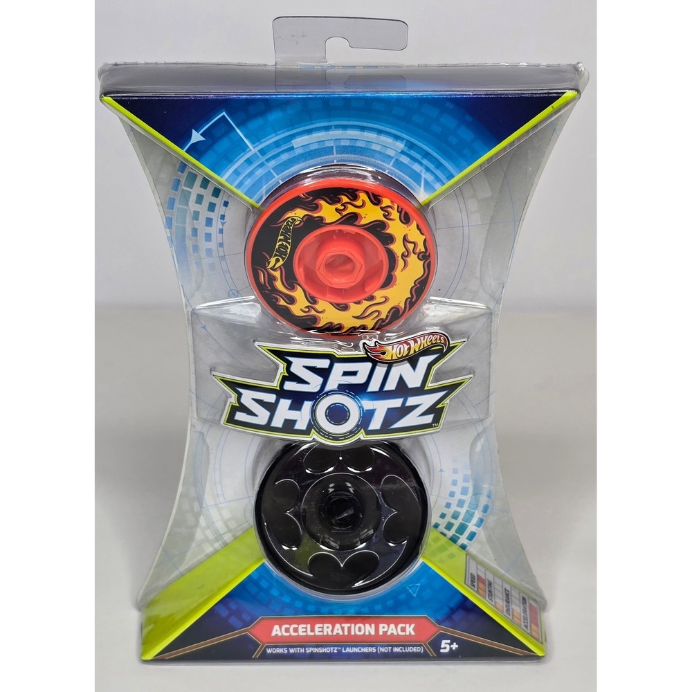 HOT WHEELS SPIN SHOTZ "ACCELERATION PACK" (CHOICE‎ OF PRINT/COLOR/STYLE)